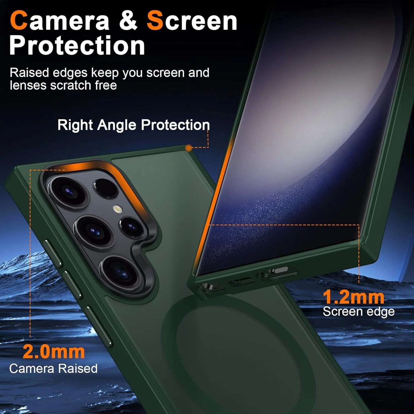 Shockproof Heavy Duty Cell Phone Case for Samsung Galaxy S24 Ultra