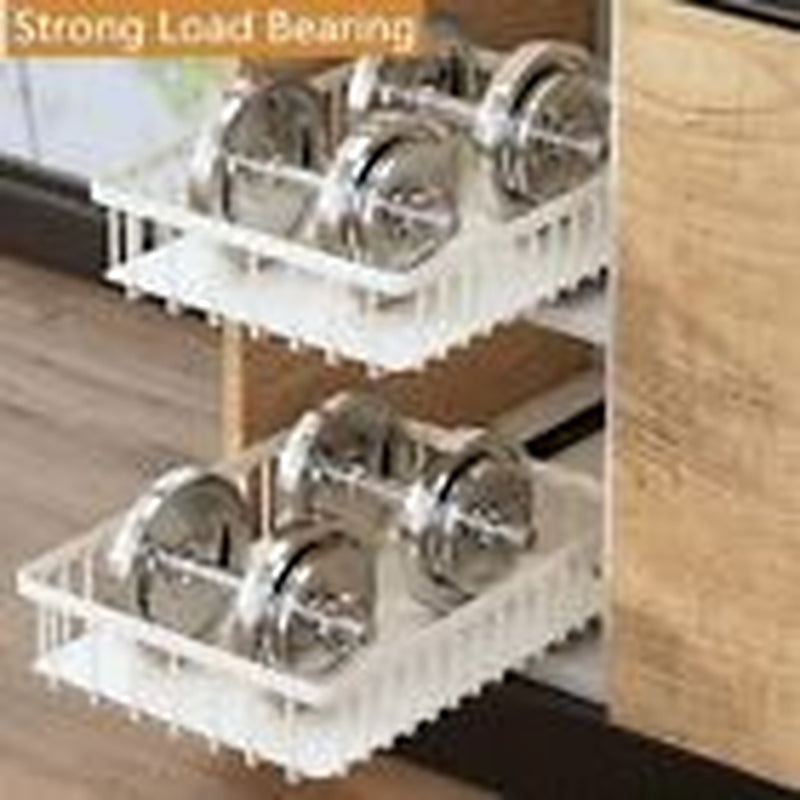 4Pack Pull Out Cabinet Organizer,No Drill Pull Out 16.5"DX11"WX3.